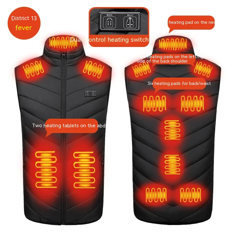 Self-heating Smart USB Electric Vest