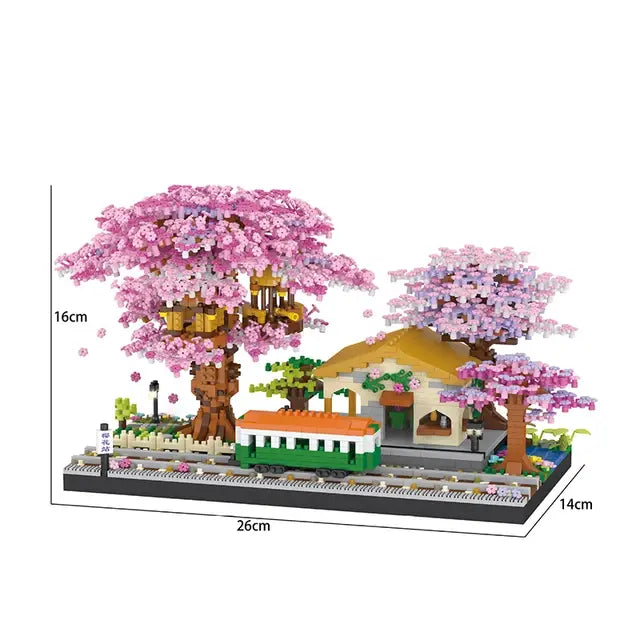 3D Sakura Flower Treehouse